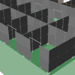 Hallentrennwände, blickdichte Kabinen, Lagertrennwände, Industrietrennwände