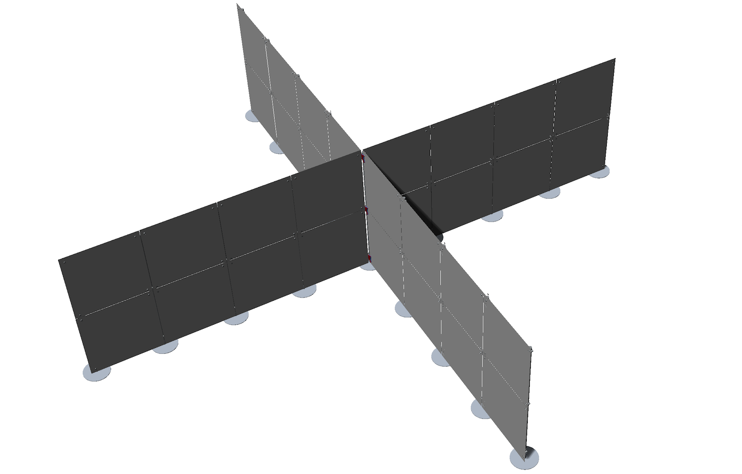 Hallentrennwand, Industrietrennwand, Lagertrennwand, freistehend + mobil