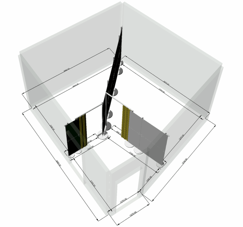Praxisoptimierung Physiotherapie Praxis mit neuer freistehender Trennwand zu mehr Umsatz optimiert